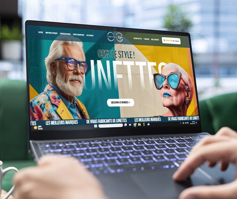 site realise pour lunettes et style opticien à Villette-d'anthon 38280